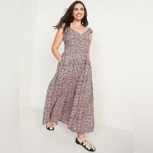 Old Navy Tiered All-Day Fit & Flare Maxi Dress